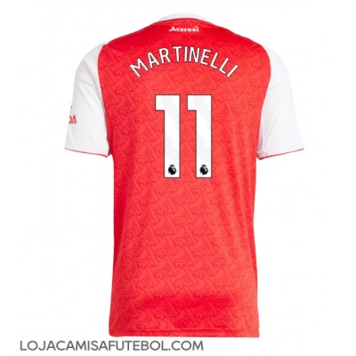 Camisa de Futebol Arsenal Gabriel Martinelli #11 Equipamento Principal 2025-26 Manga Curta Camisa de Futebol Arsenal Gabriel Martinelli #11 Equipamento Principal 2025-26 Manga Curta
